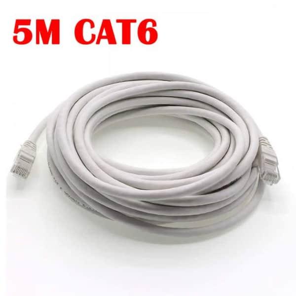 CORDON DE BRASSAGE 5M CAT 6 Câble Réseau Ethernet RJ45 5M