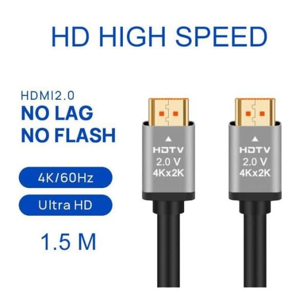 HDMI cable 1.5 meter hdtv - premium 4k round 2.0 standard