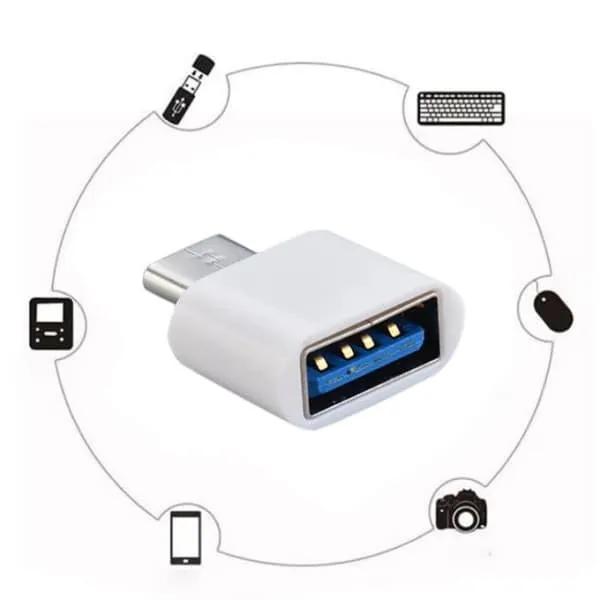 Otg Type-C Vers USB OTG Pour Samsung/Huawei/Xiaomi/Oppo/Infinix ... Noir