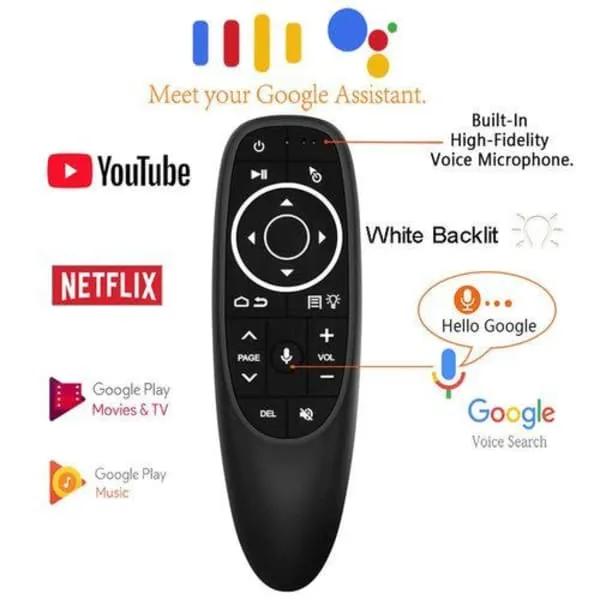 Télécommande vocale Air Mouse Remote, 2.4G ou Android TV Box/PC/Smart TV/HTPC/projecteur et plus