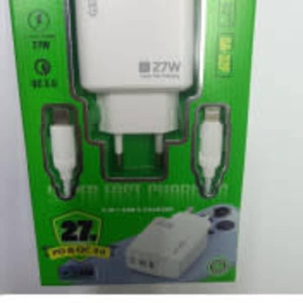 Charge rapide jusqu'à 27 W pour iPhone rapide