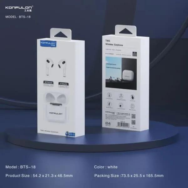 Écouteur sans fil bluetooth konfulon BTS-18