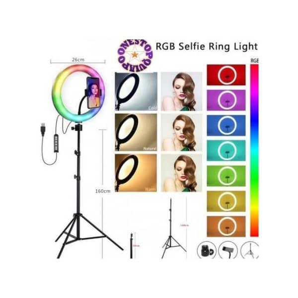 Ring Light 33 cm avec Tripod 2 m pour YouTube / Tiktok