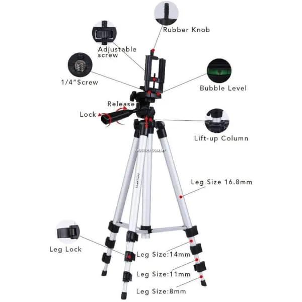 tripod Trépied pour Téléphone et appareil photo