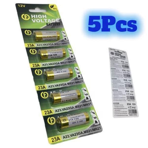 Pile Alkaline Batterie 23A 12 V ((((  5 pièces  )))))