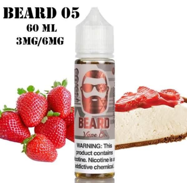 E-Liquid Beard Vape Co - 60 ml Cheesecake Strawberry 3mg