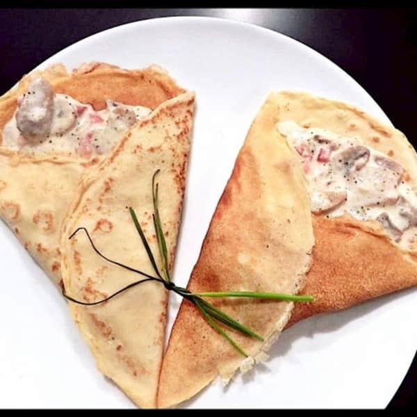 Crêpes Carbonara