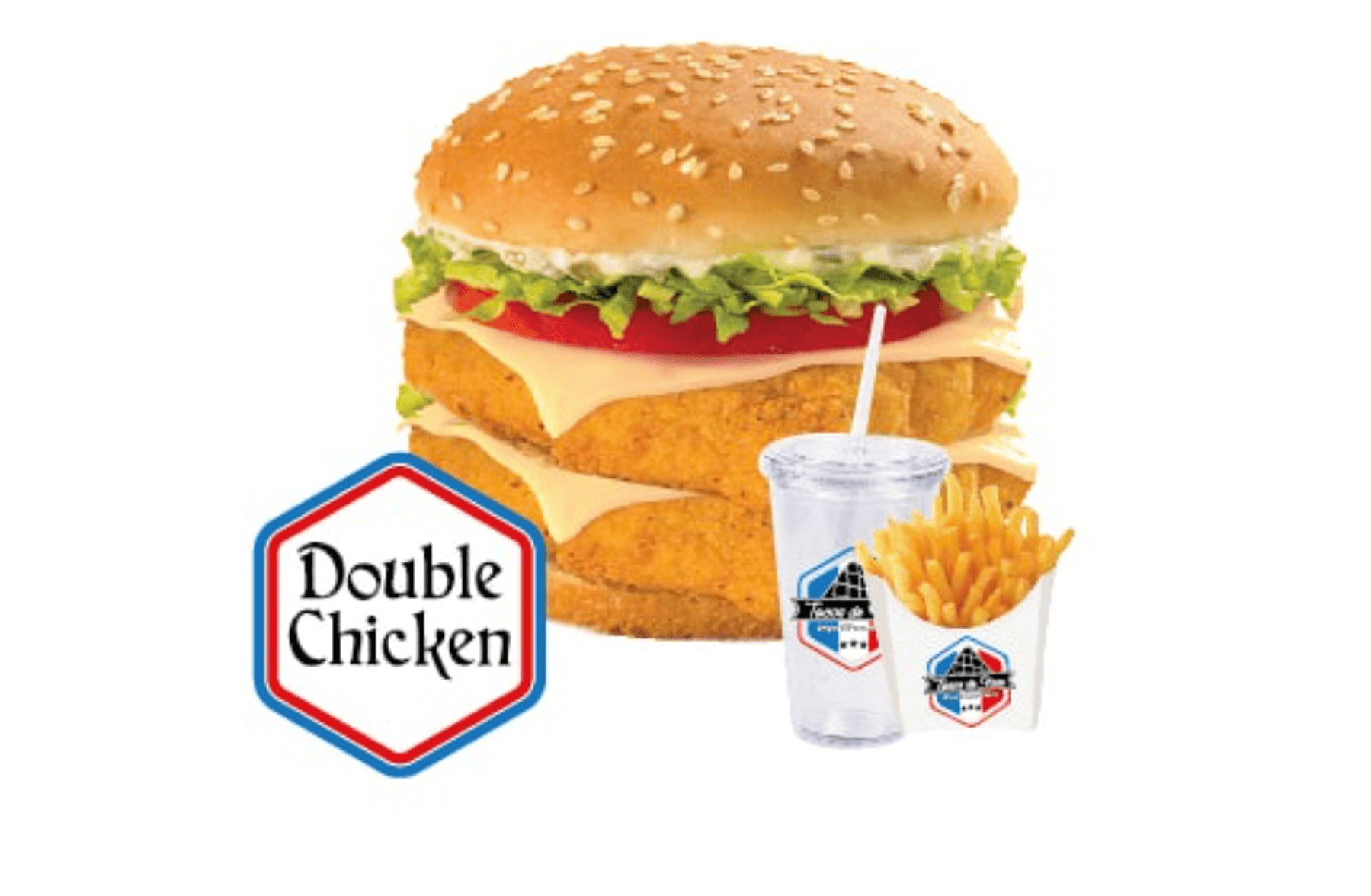 Menu Double Chicken Burger