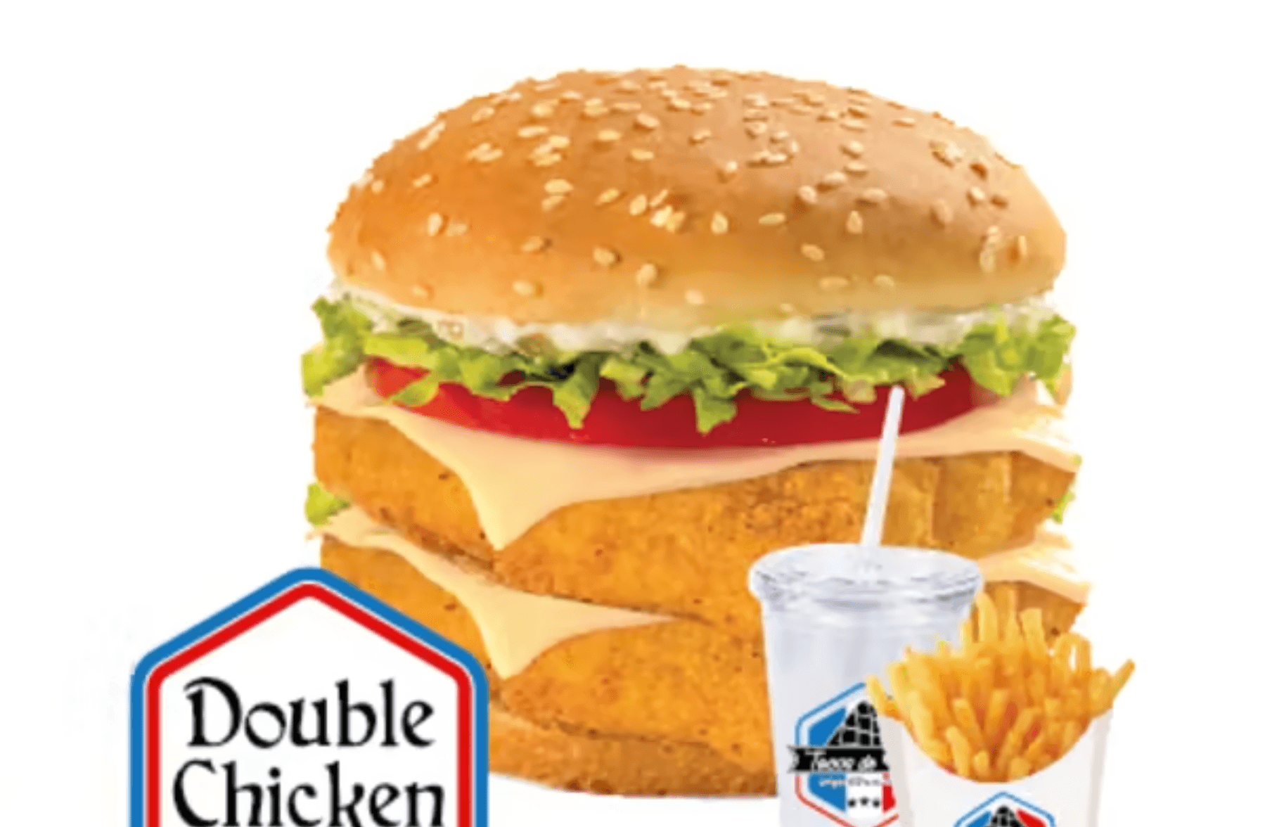 Menu Double Chicken Burger