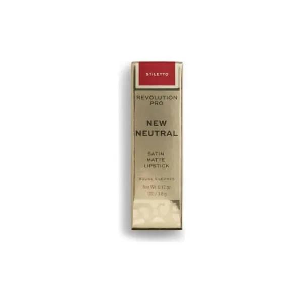 REVOLUTION pro - new neutral satin matte lipstick stiletto