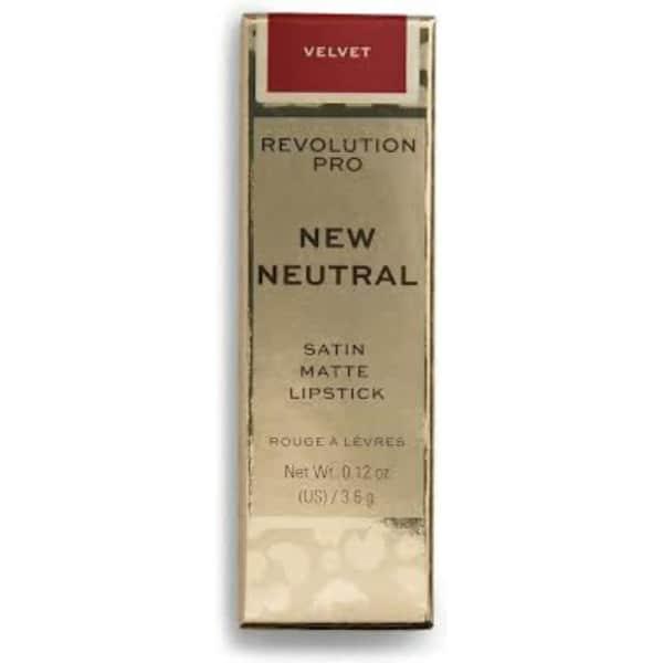REVOLUTION pro - new neutral satin matte lipstick velvet
