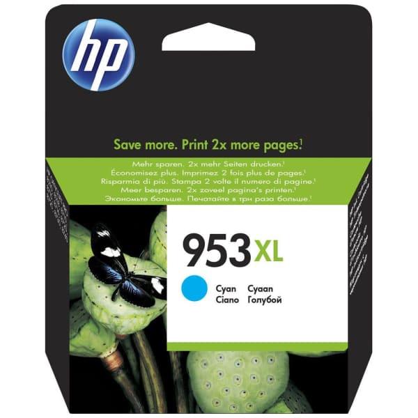 HP 953xl Cartouche Cyan Bleu (F6u16ae)