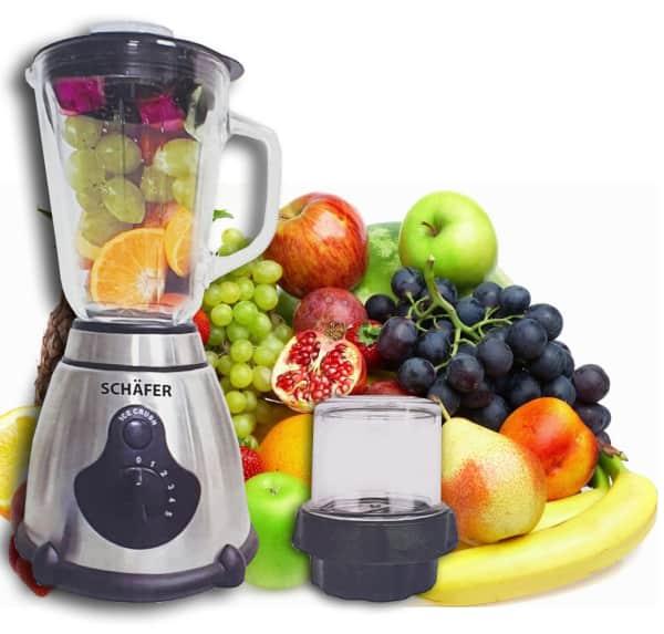 Blender SCHFER avec moulin d'épices et bol en verre