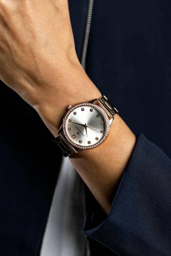 Montre Paul McNeal à quartz en acier doré rose