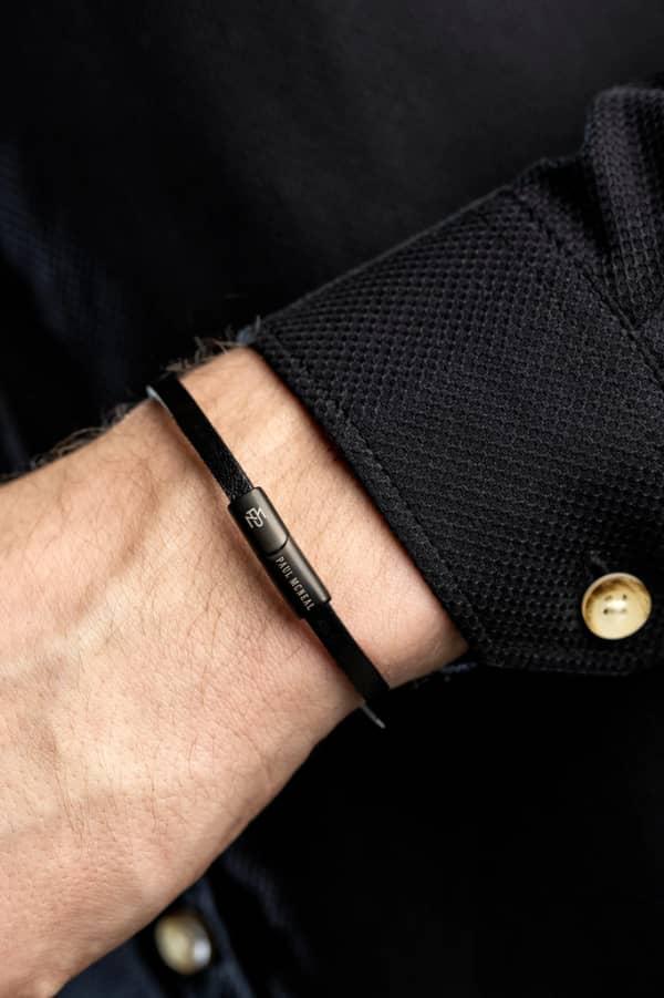 Bracelet Paul McNeal en cuir Pukaskwa