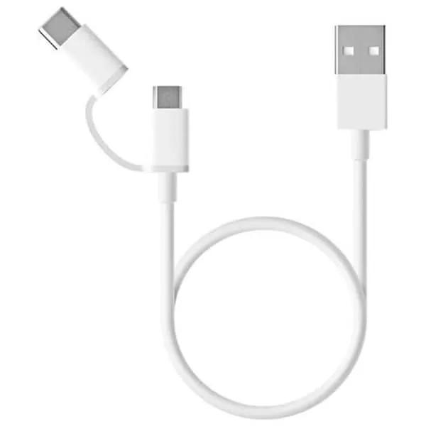 Mi 2-In-1 USB Cable (Micro USB To Type C) 100cm
