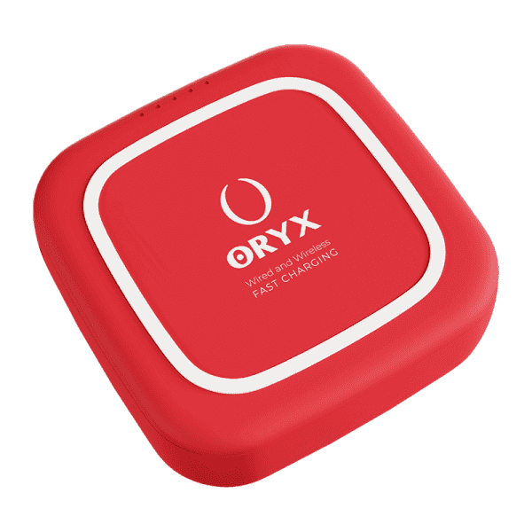 Power Bank sans fil Oryx Cube-10 Rouge