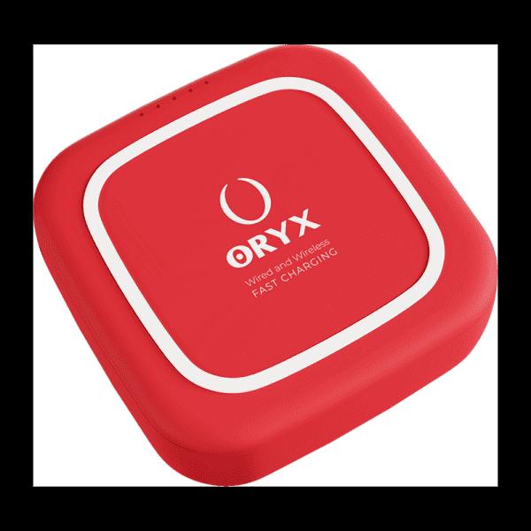 Power Bank sans fil Oryx Cube-10 Rouge