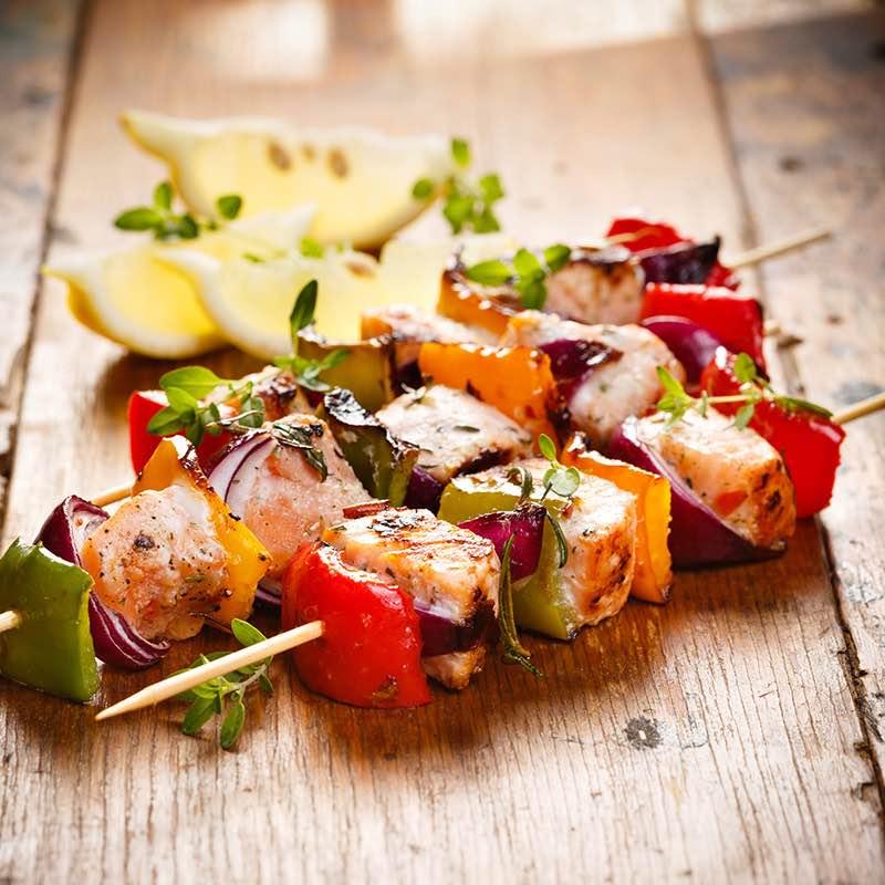 Brochette De Poisson GrilléOu Panné