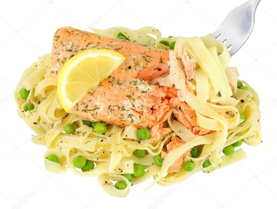 Tagliatelle Saumon Et Champignons