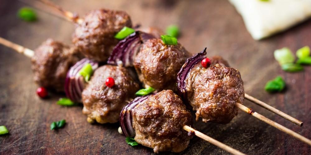 Brochettes De Viande Hachée