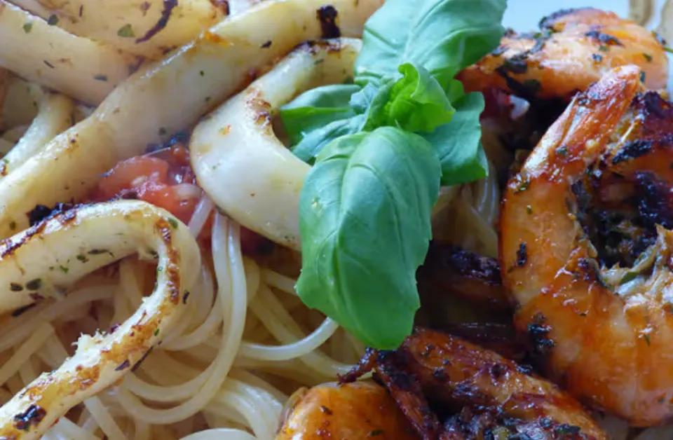 Nouilles crevettes Et Calamars