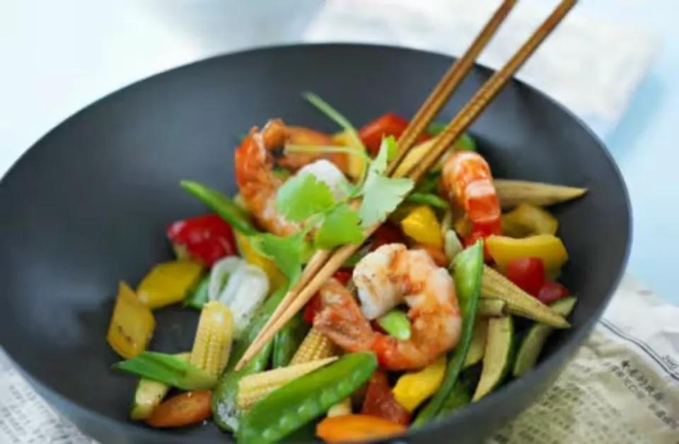 Wok Crevettes Calamars