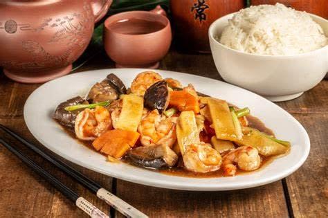 Crevettes Champignons Bambou