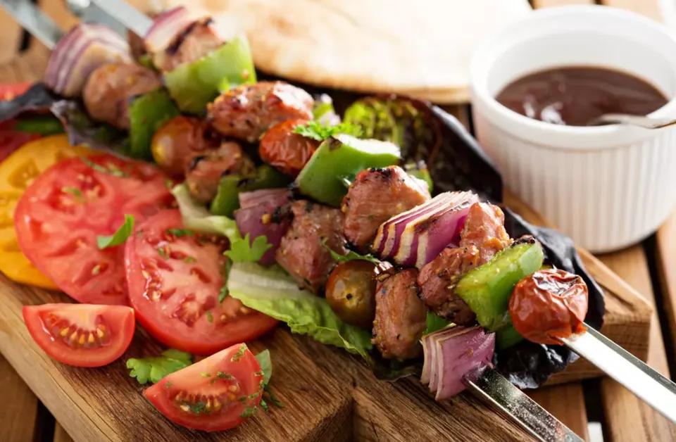 Plat Brochettes De Viande