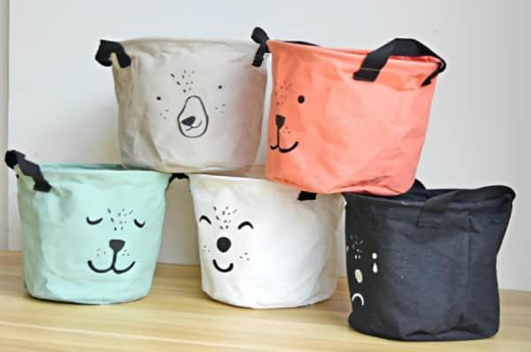 Cute bear series fabric storage box