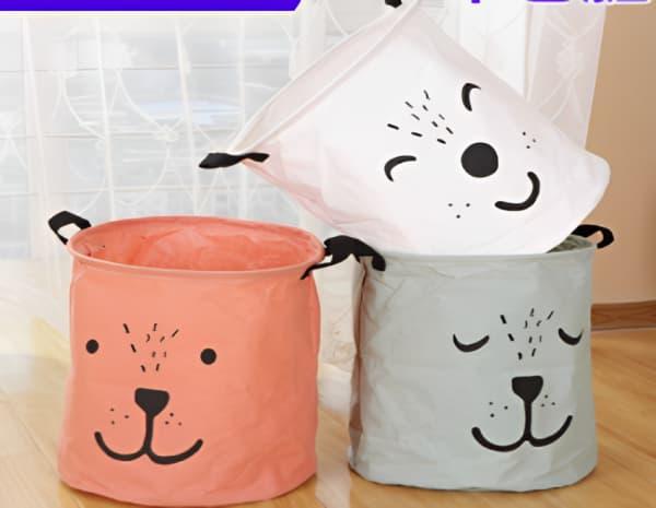 Cute bear series waterproof laundry basket