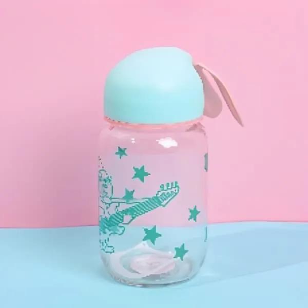 Silk screen rabbit glass 350ml