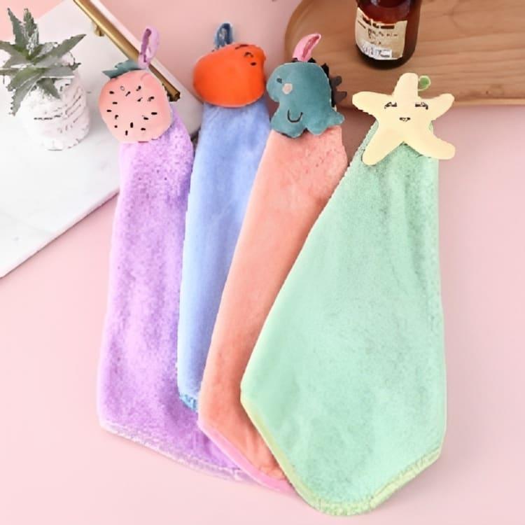 Cartoon fruit series edge hand towel