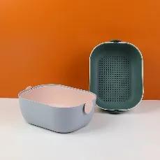 All-purpose two-layer drain basket