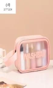 Simple letter cosmetic bag-S single handl