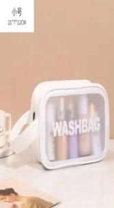 Simple letter cosmetic bag -S single handle