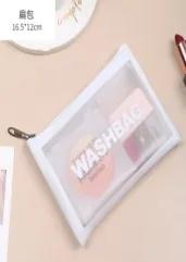 Simple letter cosmetic  bag-flat bag