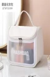 Simple  letter cosmetic bag-flip bag