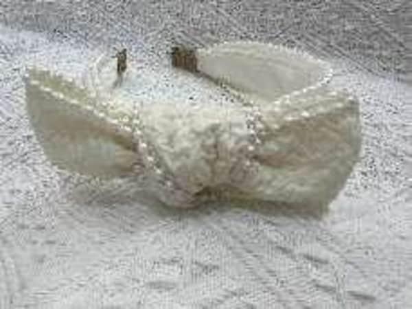 Pearl Bow Headband