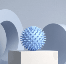 Hedgehog massage ball - Bleu