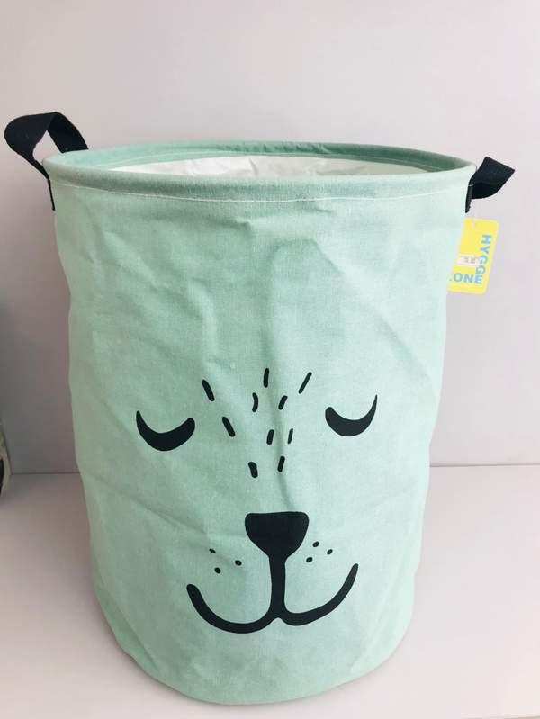 Cute bear series waterproof laundry basket - Vert