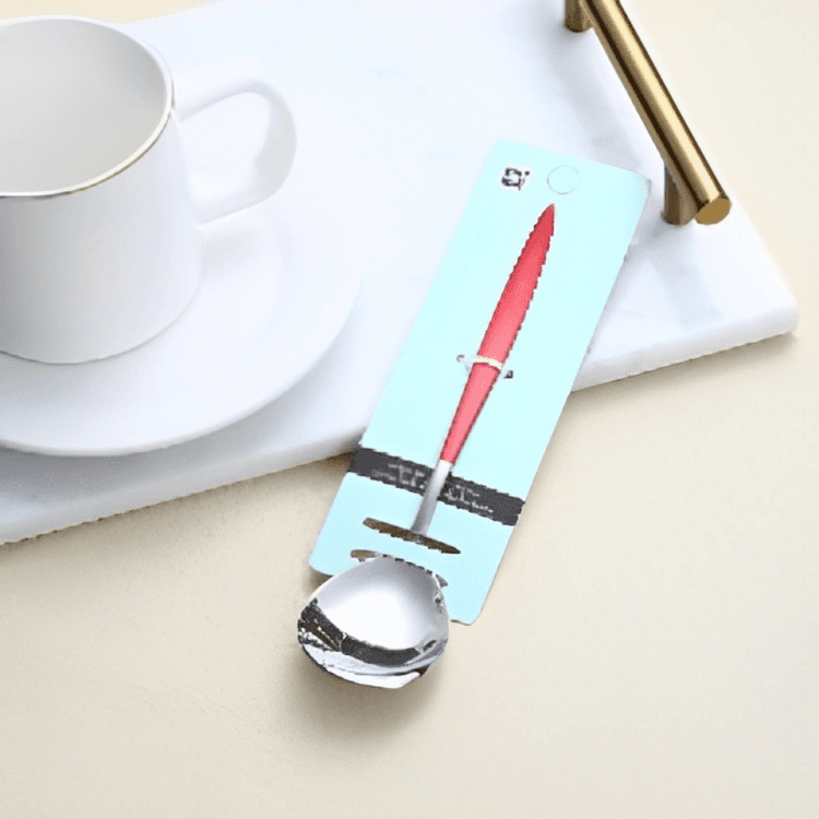 Spanish red No. 2 round spoon