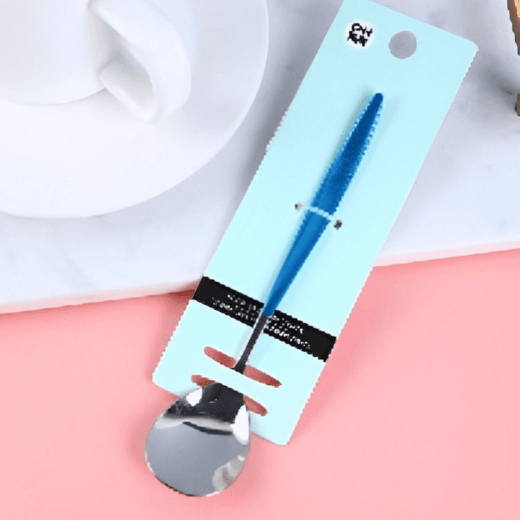 Spanish blue No. 3 round spoon