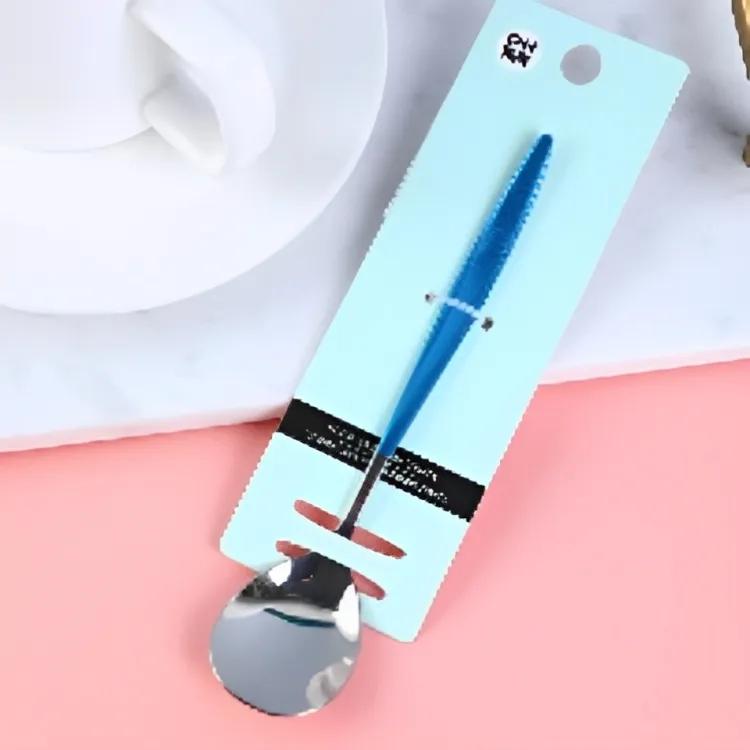Spanish blue No. 3 round spoon