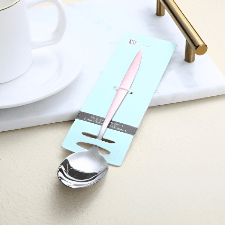 Spanish pink No. 2 pointed spoon