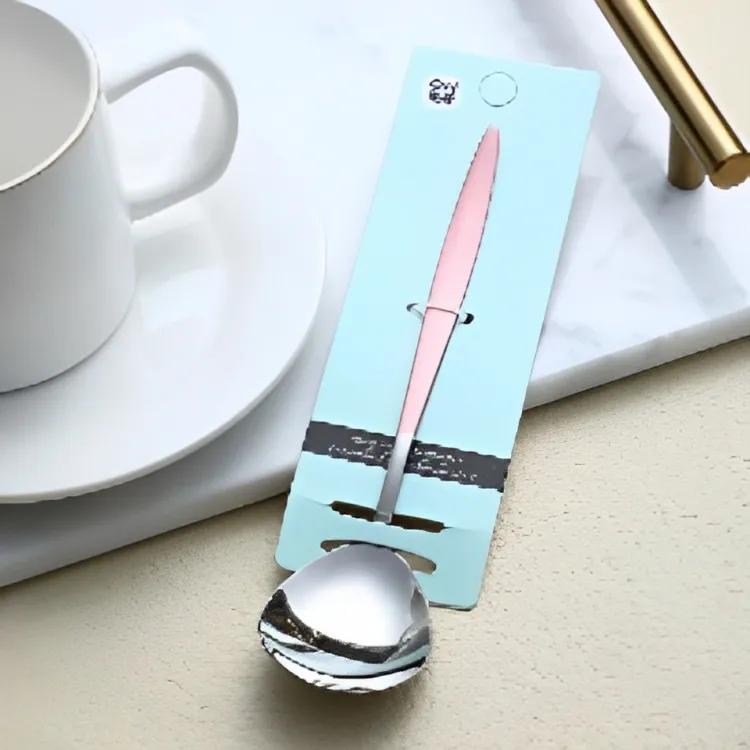 Spanish pink No. 2 round spoon