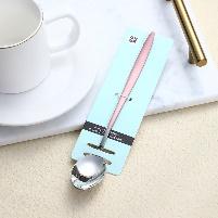 Spanish pink long handle iced spoon