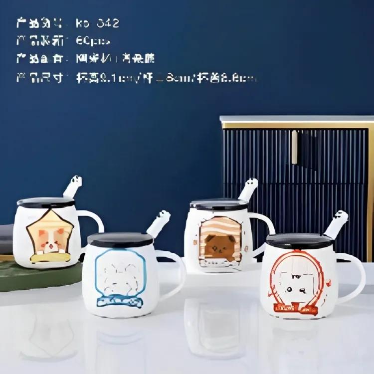 kc-542 Happy cat ceramic mug