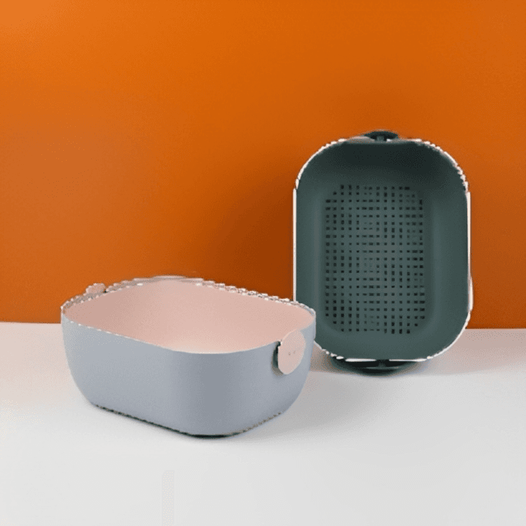 All-purpose two-layer drain basket