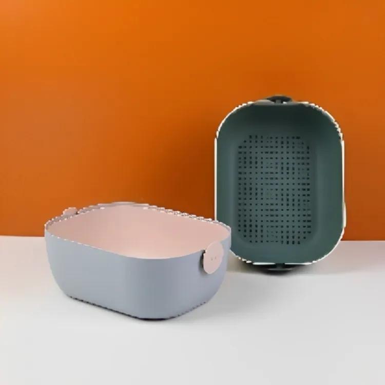 All-purpose two-layer drain basket